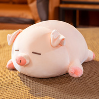 Coussin Cochon Allongé Personnalisable en Gros, Coton PP, Anti-Stress, Doublure en Maille, Cadeau d'Anniversaire, Fêtes, Cadeaux Promotionnels, Jouets en Peluche