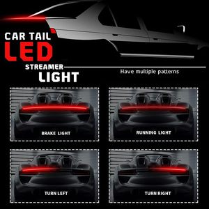 Phổ sợi carbon <span class=keywords><strong>Spoiler</strong></span> môi cho xe ô tô & Xe tải 12V LED dải thứ ba phanh & tín hiệu lần lượt phía sau mái cánh thân cây loại tự động - Product Image 6