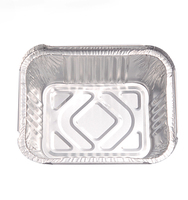 Custom Fast Food Aluminum Foil Food Container/Box Disposable Aluminum Tin Foil Baking Pans/Tray/Dishes/Plates for Food Packaging