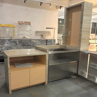 Vitrine de présentation pour magasin de détail, comptoir d'exposition, armoire avec éclairage LED, solution complète pour centre commercial