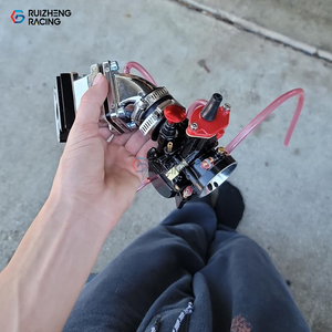 Kit de carburador PWK 34MM Racing Carb Universal <span class=keywords><strong>2T</strong></span> 4T con filtro de aire colector de admisión Boot Jets para 75cc <span class=keywords><strong>125cc</strong></span> Dirt Pit Bike ATV - Product Image 6