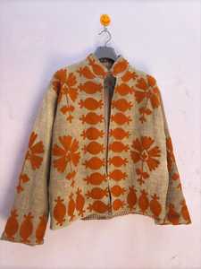 Women Short <b>Velvet</b> Suzani Jacket Hand Embroidered Crop Blazer Vintage Boho Evening Outerwear Custom OEM Manufacturer - Product Image 3