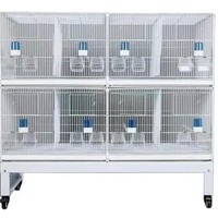 KWS Cage d'Élevage Personnalisable pour Chats, Chiens et Animaux, Grande Volière Multicouche Mobile et Modulable pour Perroquets et Oiseaux, À Vendre