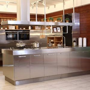 Cheap Stainless Steel Kitchen Cabinets Modern Stainless Steel Kitchen Cabinets Popular Stainless Steel Cabinet for Kitchens - Product Image 3