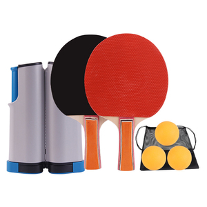 Ensemble de raquettes de <span class=keywords><strong>ping</strong></span>-<span class=keywords><strong>pong</strong></span>, ensemble de tennis de table portable avec filet rétractable, raquettes, balles et sac de transport pour jeux en intérieur/extérieur - Product Image 5