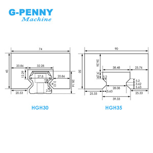 HGH30 35 guida del Router di CNC copertura antipolvere <span class=keywords><strong>per</strong></span> organo copertura antipolvere <span class=keywords><strong>per</strong></span> binario lineare - Product Image 2