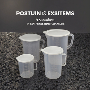 Taza medidora de PP transparente y gruesa con asa y tapa, 5000 ml, utensilios para hornear - Product Image 3