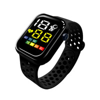 Montre électronique LED en gros d'usine, montre carrée minimaliste, montre de sport pour étudiants, montre numérique pour femmes, hommes et enfants