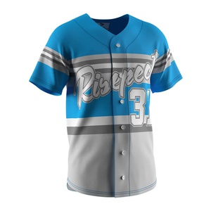 เสื้อเบสบอลแบบแห้งเร็วสั่งทำพิเศษ ผ้าโพลีเอสเตอร์ระบายอากาศ ชุดกีฬาทีม ซอฟต์บอล สำหรับฝึกซ้อมและแข่งขัน - Product Image 5