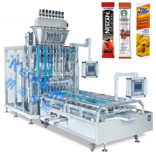 KenHigh Automatic VFFS 4/6/8/10/12 Probiotics Dietary Supplement Powder Stickpack Multi-lane Sachet Packing Machine