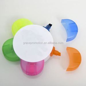 Hot Selling Flower Shape 5 Colored Highlighter <b>Pen</b> Set with Custom logo - Product Image 4