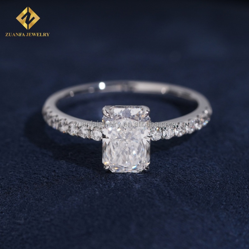 18k gold+1.54ct round diamond