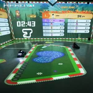 HEROVR รถแข่งแม่เหล็กสำหรับการแข่งขันระหว่างผู้ปกครองและเด็ก โครงสร้างเสริมความแข็งแรง พร้อมระบบฉายภาพ สำหรับความบันเทิงในศูนย์รวมกิจกรรม - Product Image 1