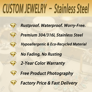 Bracelet manchette ouverte en acier inoxydable personnalisé avec pierre de zircon, étanche, hypoallergénique, plaqué or, style minimaliste, cadeau tendance - Product Image 6