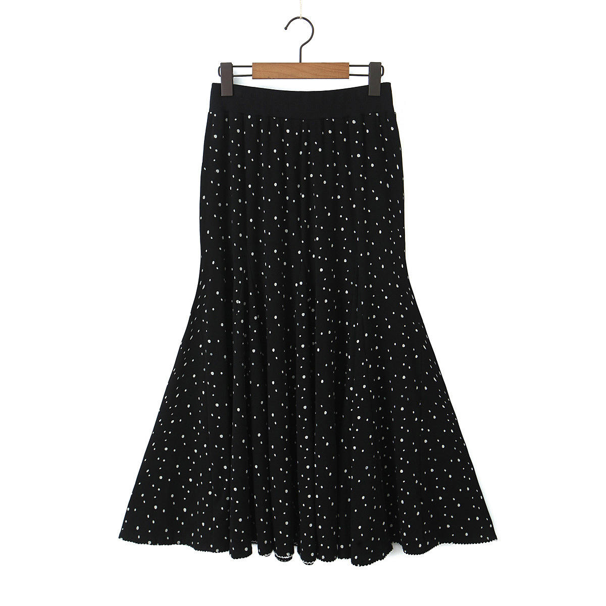 black midi skirt
