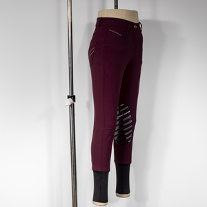 Pantalones de equitación de asiento completo para mujer, de alta calidad, de bambú, tipo Jodhpurs, con accesorios personalizados - Product Image 3