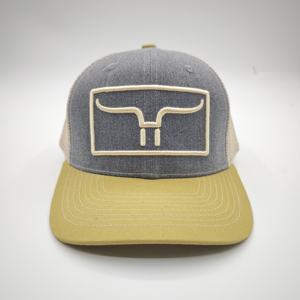 Gorra de malla Richardson 112 personalizada de fábrica OEM, visera azul vaquero, impresión personalizada por sublimación, unisex, deportiva, de alto rendimiento, de tela de rizo. - Product Image 1