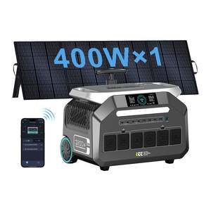 แหล่งจ่ายไฟฉุกเฉินแบบพกพา 2048Wh 2400W คลื่นไซน์บริสุทธิ์ เทคโนโลยี MPPT รองรับแผงโซลาร์เซลล์ 400W ใช้กับรถยนต์ได้ ควบคุมผ่านแอป - Product Image 1