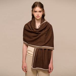 מונגוניה פנימית צמר קשמיר ותערובת צמר חורף צעיף מותאם אישית סרוג רגיל נשים חורף צעיפים צעיפים צעיף - Product Image 4