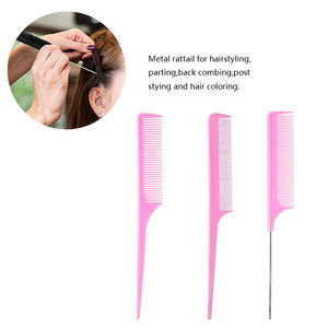 10 paquets Dentée Queue Pick Style Brosse À Cheveux Salon Professionnel PP En Plastique Barbe Brosse À Cheveux Peignes Ensemble - Product Image 5