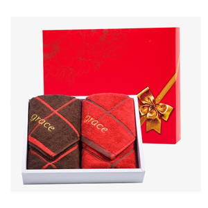 <span class=keywords><strong>Set</strong></span> di <span class=keywords><strong>Asciugamani</strong></span> di Lusso Personalizzati in Confezione <span class=keywords><strong>Regalo</strong></span> con Logo Personalizzato in Cotone per Ospiti - Product Image 6