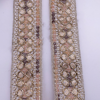 Ceinture circulaire en tissu à sequins pour vêtements, garniture en dentelle dorée embossée, vente en gros par les fournisseurs, ceintures en crin de cheval pour femmes