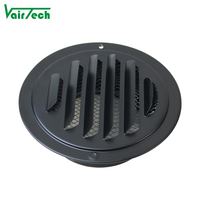 Design moderne Grille plate en acier inoxydable Sortie d'air Mur extérieur Évent étanche à la pluie Capuchon respirant Évent d'échappement Alliage d'aluminium