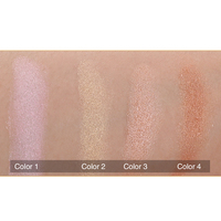 Palette de maquillage visage compacte personnalisée en gros, végane, sans cruauté, avec un seul illuminateur scintillant, marque privée, avec votre logo