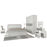 Meubles de lit de grande taille pour filles, ensembles de chambre à coucher modernes, rangement coulissant, luxe, Offre Spéciale mètres, haute brillance, 1.5