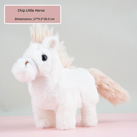 Poney en peluche électrique interactif qui marche et hennit, jouet pour enfants, cadeau d'anniversaire