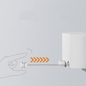 TXL454 4.2M lignes à vêtements d'hôtel rétractables, sans poinçon, fixation murale en acier inoxydable, cintre à vêtements, <span class=keywords><strong>corde</strong></span> à <span class=keywords><strong>linge</strong></span> - Product Image 4