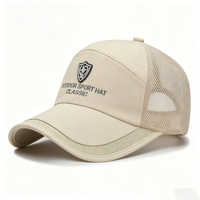 Gorra de béisbol de malla de secado rápido para hombre, con parche bordado, para deportes al aire libre, estilo clásico, ajustable, transpirable, protección solar