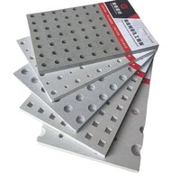 DEGOTONE Plaque de plâtre perforée carrée 600*600mm (60x60) pour faux-plafond, ignifuge, résistante à l'humidité, idéale pour hôtels modernes, gymnases et hôpitaux