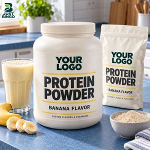 Fabricant de poudre de mélange protéiné halal en marque blanche avec saveur personnalisée et emballage imprimé pour les commandes en gros et en vrac - Product Image 1