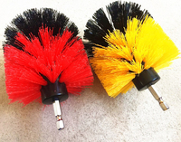 Brosse de nettoyage multi-usages pour voiture, brosse à bille de 1/4 de pouce pour perceuse, nettoyeur puissant