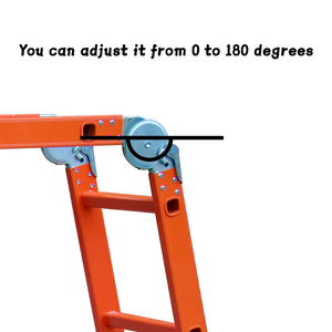 <span class=keywords><strong>Escalera</strong></span> Multiusos Moderna de Aluminio de 3.6m, <span class=keywords><strong>12</strong></span> <span class=keywords><strong>Peldaños</strong></span>, 4x3, Ajustable, de Seguridad para Apartamentos, <span class=keywords><strong>Precio</strong></span> Directo de Fábrica - Product Image 6