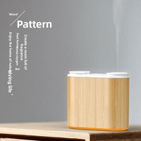 Humidificateur ultrasonique sans eau à double buse en métal, alimenté par USB, avec humidistat, fonctionnement silencieux 36 dB, capacité 20 ml, garantie 1 an