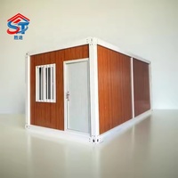 Contenedor Prefabricado de 20 Pies de Ensamblaje Rápido, Casa Pequeña Desmontable, Contenedor Plegable para Uso en Hoteles, Cabaña para Jardín, Estudio de Jardín de Nivel Básico