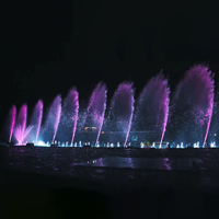 Sistema de Control Multimedia de diseño gratuito programado exclusivo Laiya Club piscina música baile fuente de agua al aire libre para Decoración