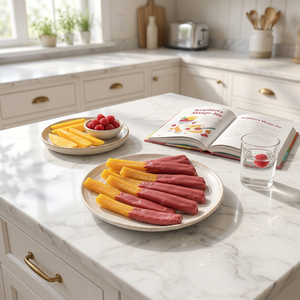 Bandes de mangue de qualité export, enrobées de plus de 50 % de cacao, de framboise et de vrai chocolat - Product Image 1