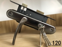 Cerradura de manija de puerta de cilindro de aluminio de aleación de Zinc de 70mm de alta calidad, llave de Color SS, desbloqueo, hoteles antirrobo impermeables