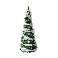 Sapin de Noël pliable en PVC de 1,8 m de haute qualité, écologique, avec lumières LED blanc chaud effet neige, branchement facile, installation simple