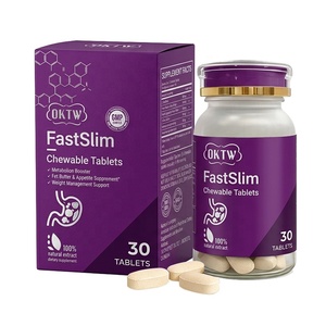 OKTW FastSlim, Tabletas Masticables para Controlar el Apetito, Saciedad, Pérdida de Peso, <span class=keywords><strong>Quema</strong></span> de <span class=keywords><strong>Grasa</strong></span>, Adelgazamiento, en Stock, Muestras Gratis, Marca Privada - Product Image 6