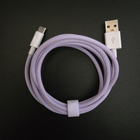 Cables USB-A a 8 Pines de 1.5m Resistentes a Tirones, Duraderos, con Trenzado de Alta Densidad, para Viajes de Negocios