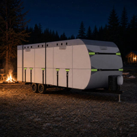 Housse de protection pour caravane - Tissu non tissé, anti-poussière, imperméable, anti-UV, pour toutes les saisons