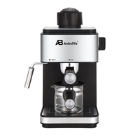 Cafetera Eléctrica Espresso Anbolife de 4 Tazas, Acero Inoxidable, Función de Vapor, Fabricación OEM ODM para Cappuccino
