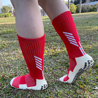 Chaussettes de sport confortables pour hommes, antidérapantes, 100% polyester, tricotées, pour le football, CJM614