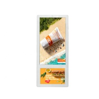 Pantalla dual de 18,5 "y 10,1" Android Actualización USB Software de servidor en la nube gratuito Pantalla LCD para elevador