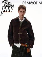 Veste Homme Cyberpunk Personnalisée Coupe Ample Streetwear Haut de Gamme OEM Vente en Gros Tendance Durable 2026 Logo Avant Respirante