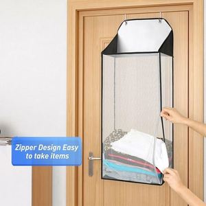 Hanging Laundry Hamper Over the Door Hamper Dirty Clothe Organizer Wall Hanging Laundry Basket with Zipper for Bathroom <b>Wardrobe</b> - Product Image 3